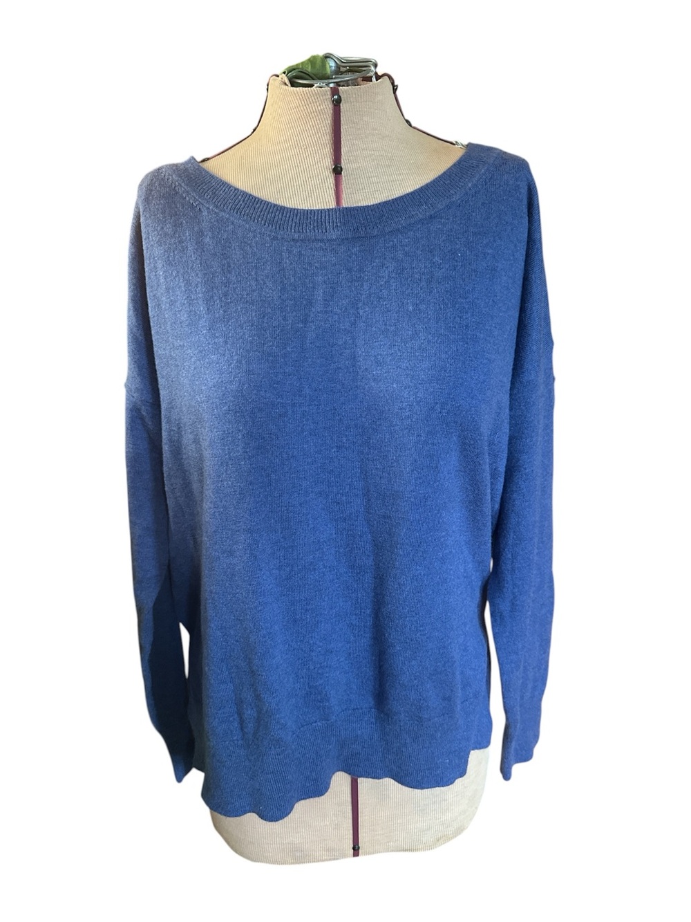 GAP Blue Crewneck Lightweight Women's Sweater Sz L